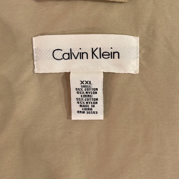 Calvin Klein lightweight Men’s Jacket in a Camel khaki XXL - Picture 8 of 10